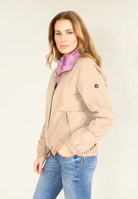 Wendejacke mit Raffkragen Shape-Memory